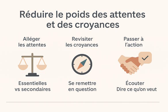 réduire le poids des attentes et croyances